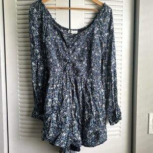 Hollister long sleeve romper